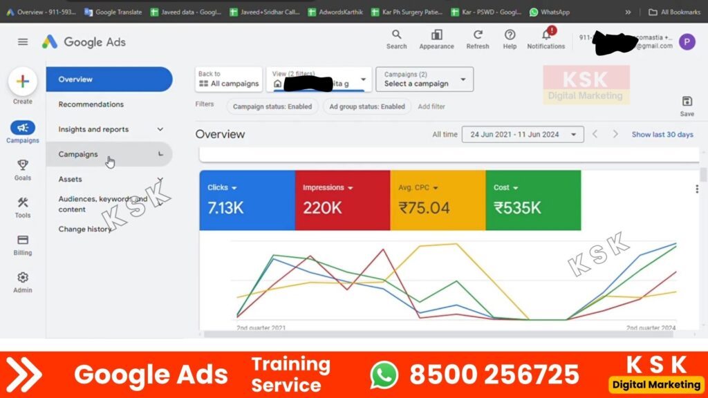 ksk digital markting telugu training service seo