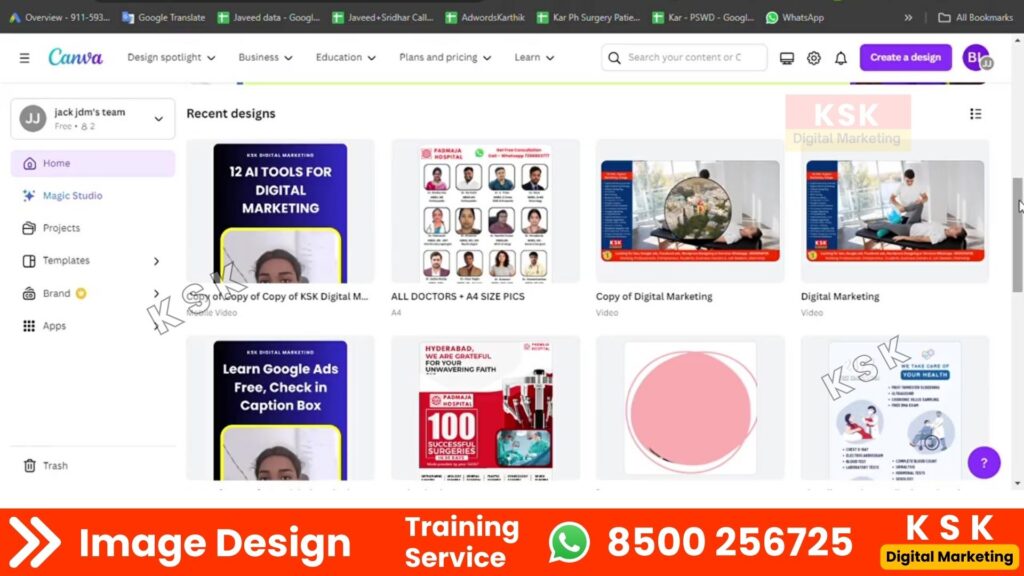 ksk digital markting telugu training service seo