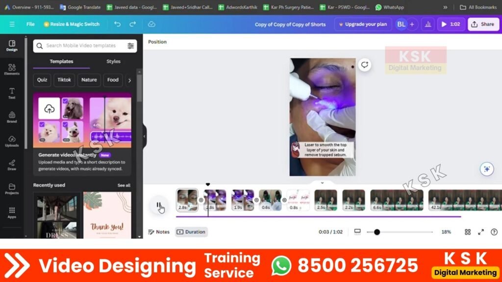 ksk digital markting telugu training service seo